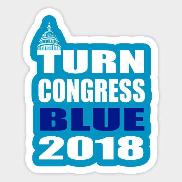 Turn Congress Blue 2018 Sticker by xenapulliam